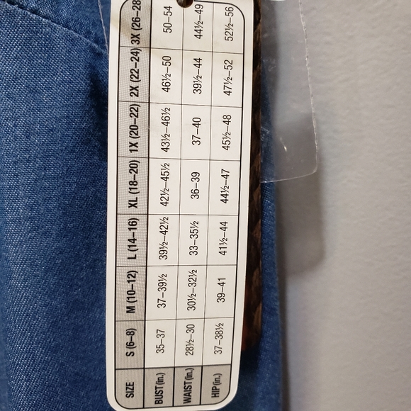 Bit & Bridle Sleevless Denim Jean Shirt Dress Size Small NWT! - Picture 5 of 6